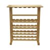 24-Bottle Wine Rack Natural